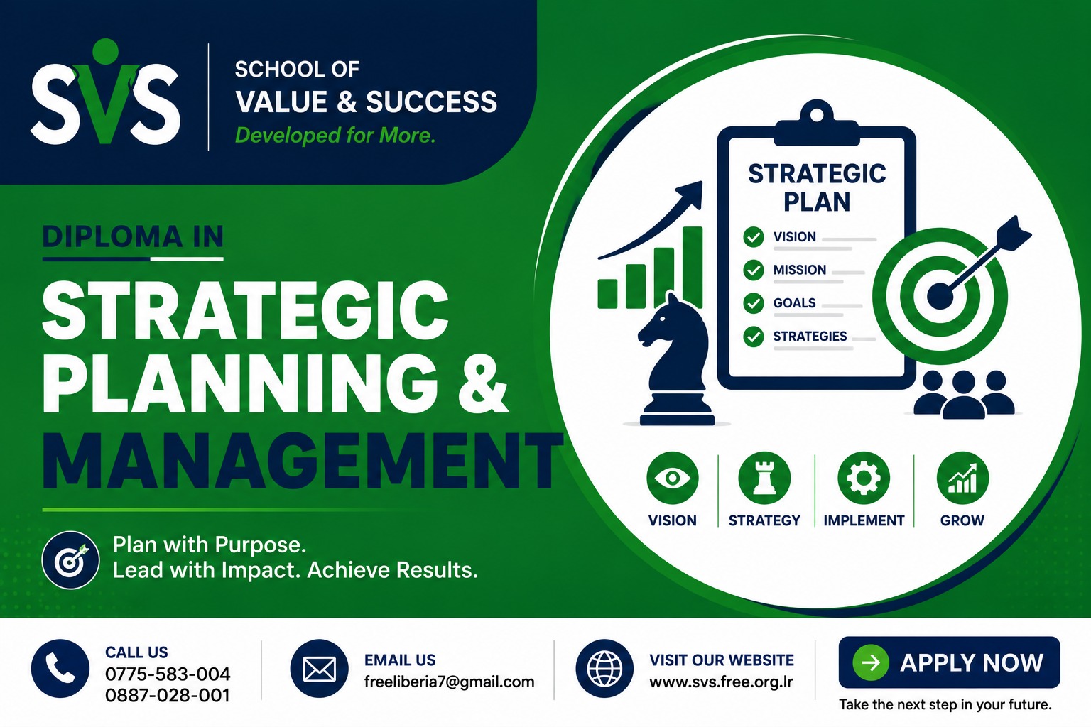 DIPLOMA IN STRATEGIC PLANNING & MANAGEMENT