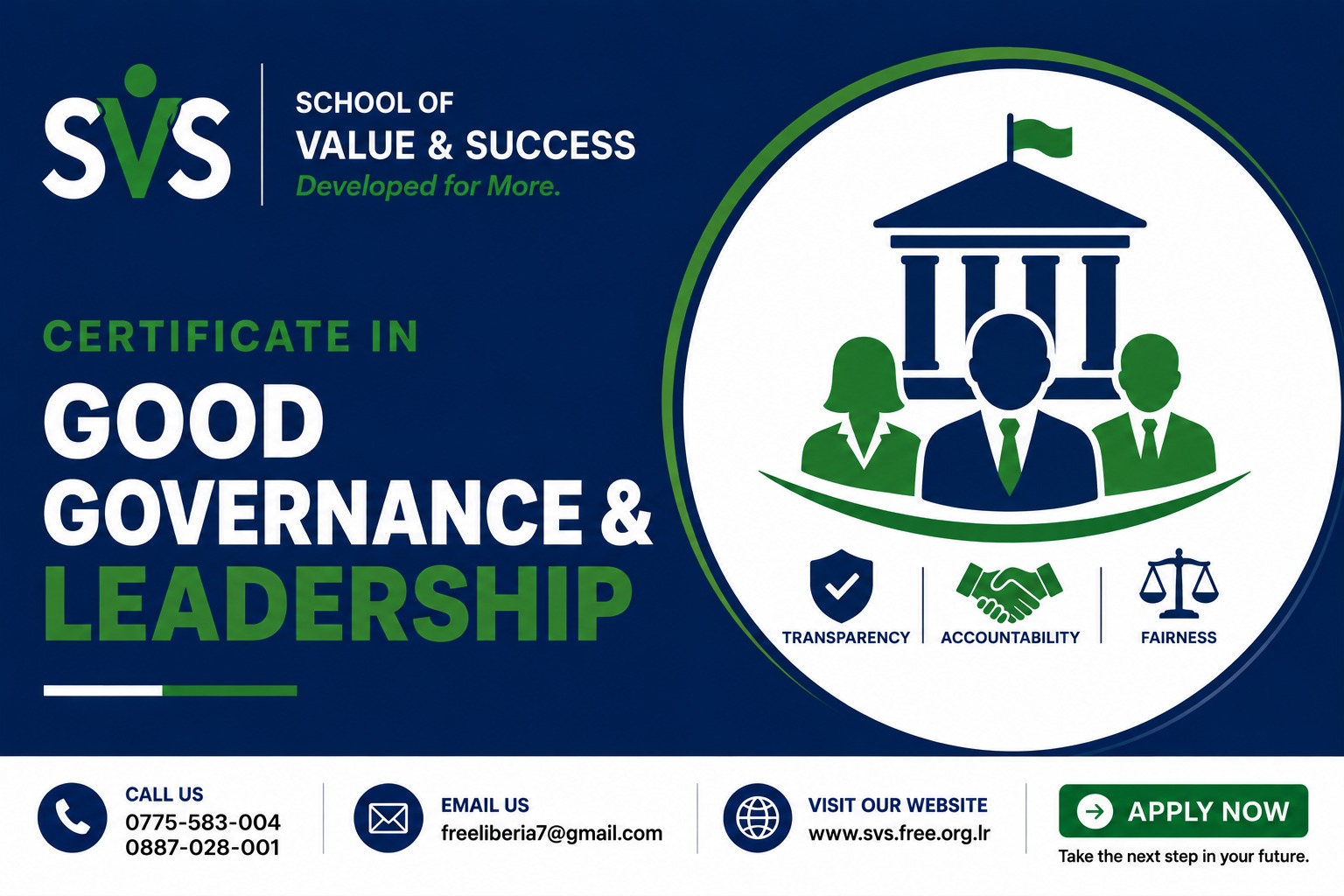 CERTIFICATE IN GOOD GOVERNANCE & LEADERSHIP