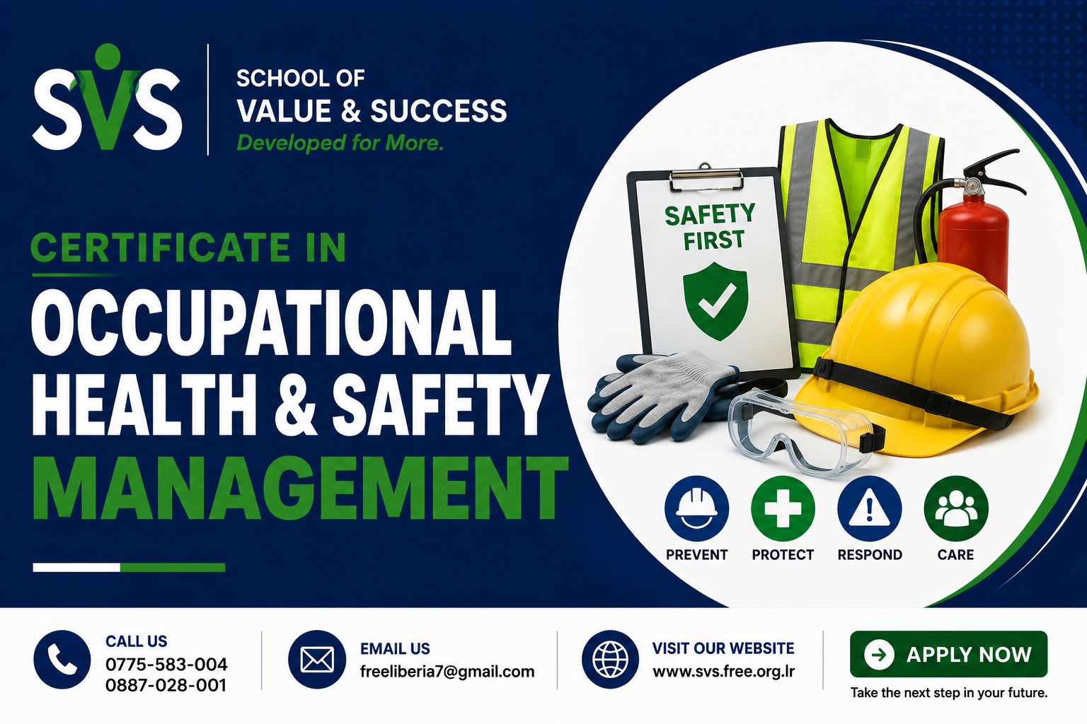 CERTIFICATE IN OCCUPATIONAL HEALTH & SAFETY MANAGEMENT