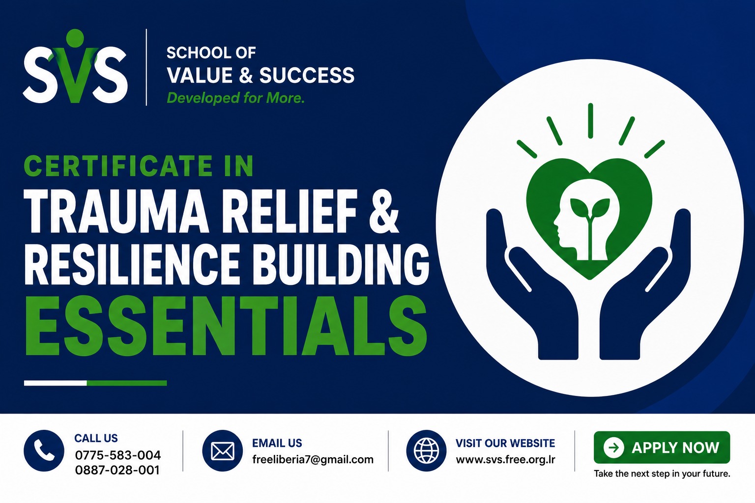 CERTIFICATE IN TRAUMA RELIEF & RESILIENCE BUILDING ESSENTIALS